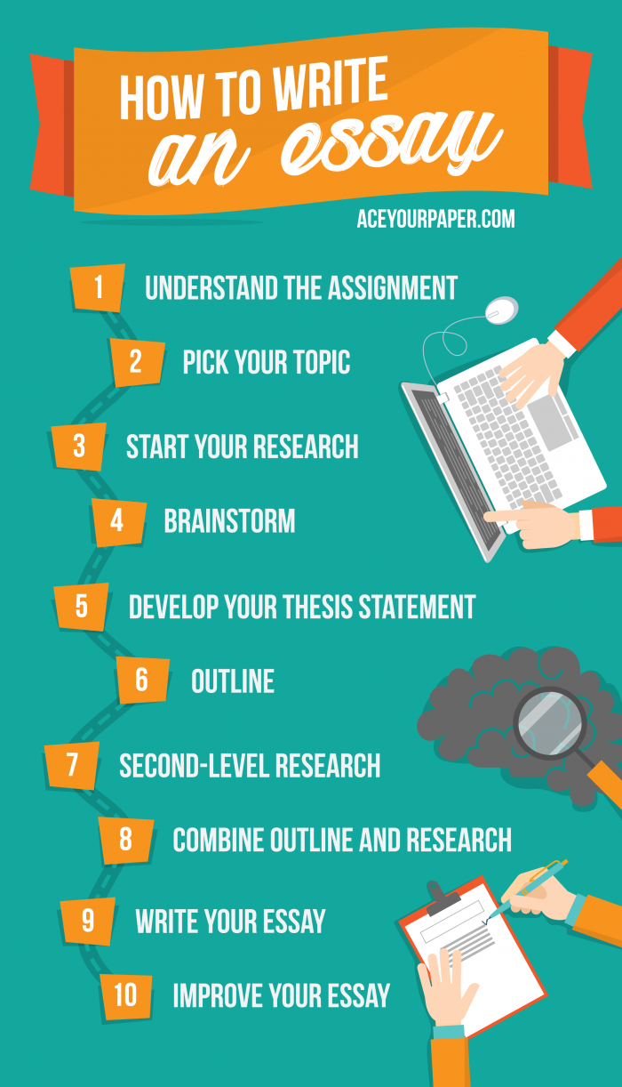 how to write an essay infographic