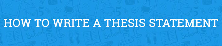 how to write a thesis statement