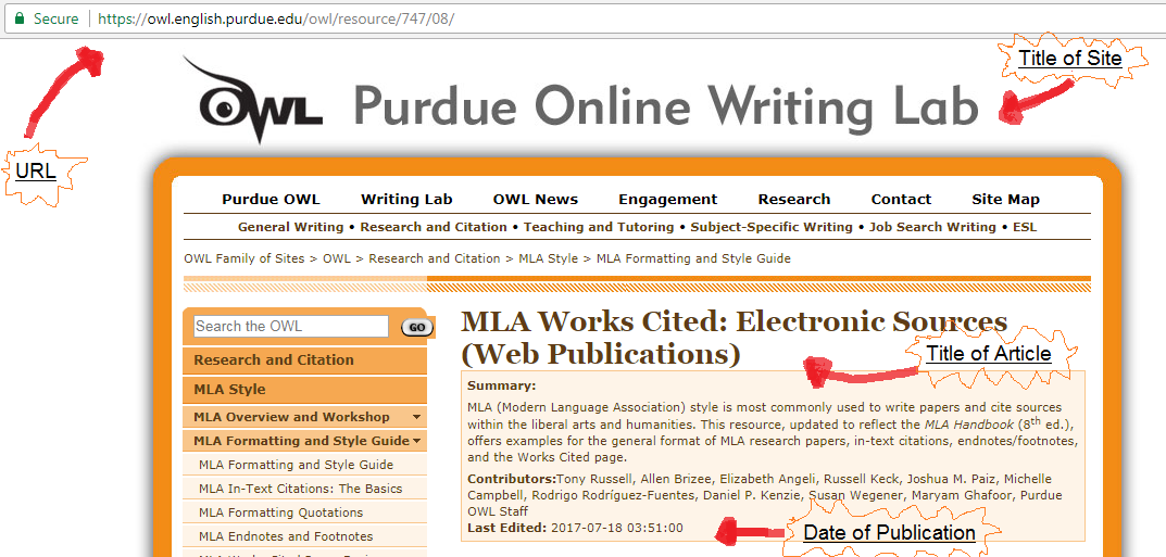 How To Cite A Website In Mla Format Updated For 2017