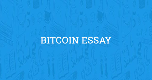 College essay on bitcoin image