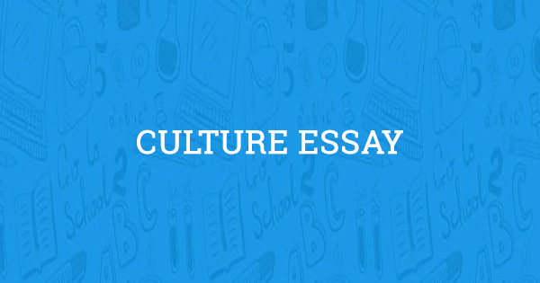 what is culture short essay