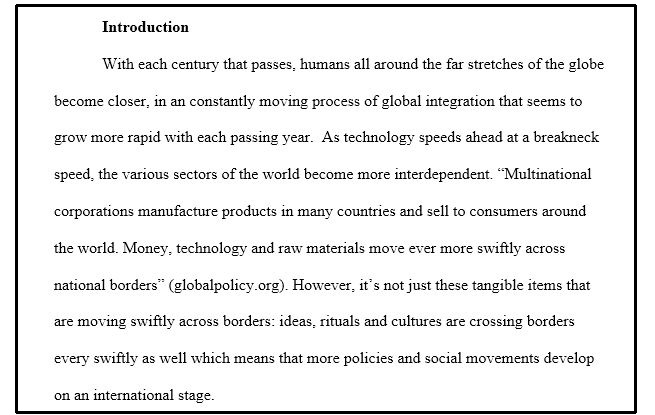 essay introduction