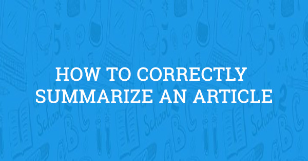 summarize article free summarize article free